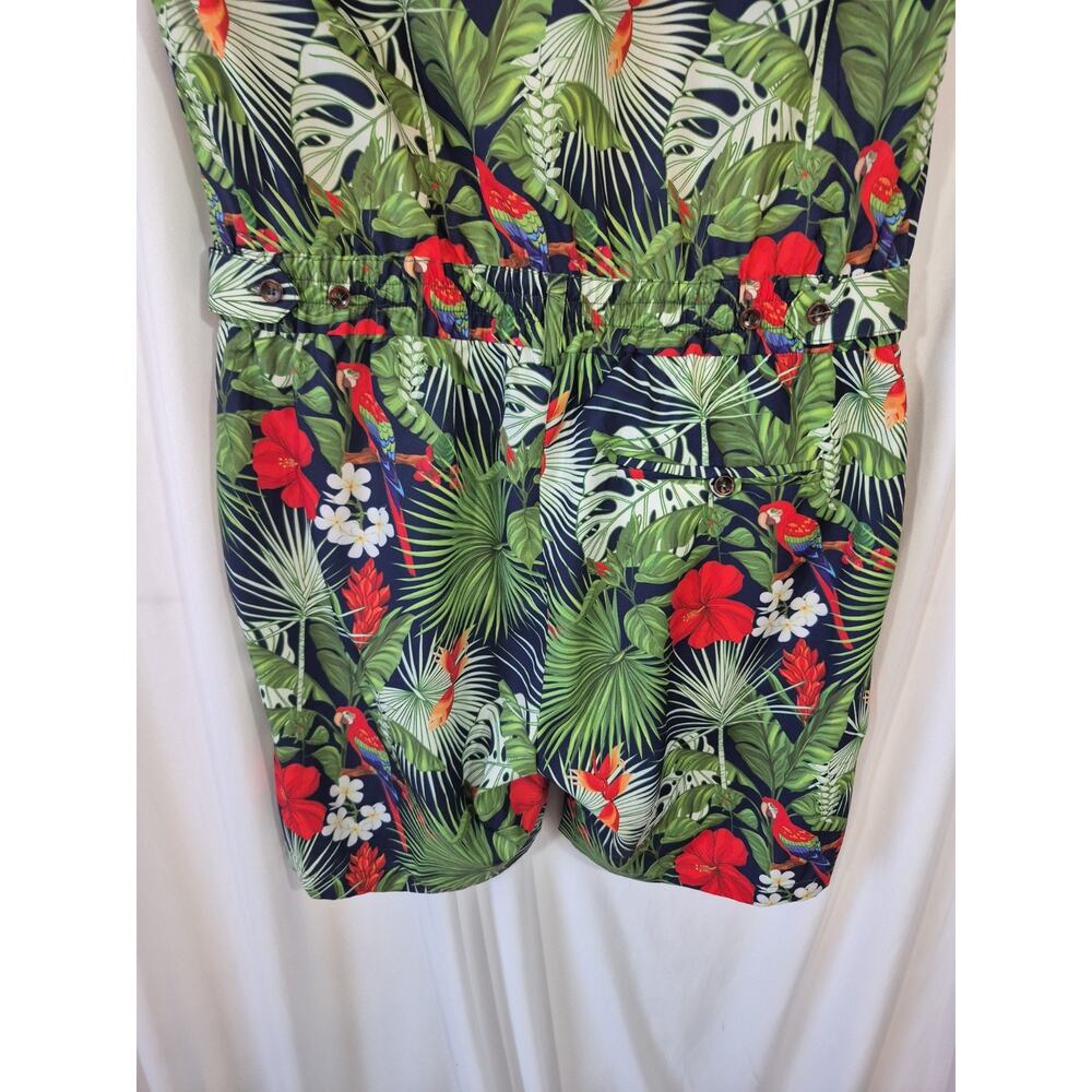 Romper Jack Men's Jungle Multicolor Print Romper Medium New - Picture 12 of 14